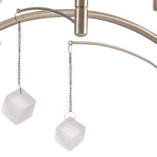 4469/7C NEOCLASSI LN20 106 античная латунь, белый Люстра потолочная E14 7*40W 220V LEAH-foto4