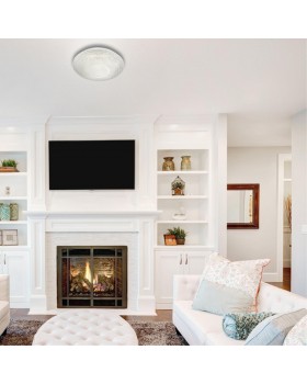 2048/EL PALE SN 049 Светильник пластик/белый/прозрачный/хром LED 72Вт 3000-6000K D510 IP43 пульт ДУ VISMA-foto3