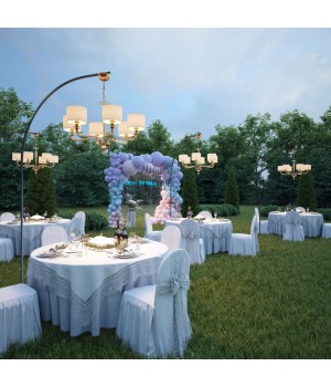 4727/6 MODERN ODL20 355 золотой/стекло//кремовый Люстра E14 6*40W 220V VOSTA-foto3