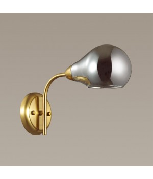 4445/1W MODERNI LN20 166 античная латунь, дымчатый Бра E14 1*40W 220V MASON-foto3