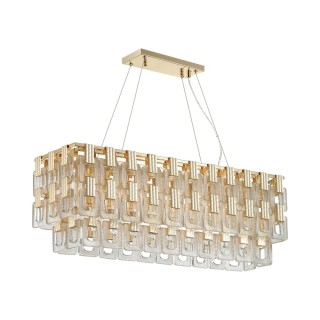 4989/10 HALL ODL22 389 золотой/стекло Люстра E14 10*40W BUCKLE-foto6