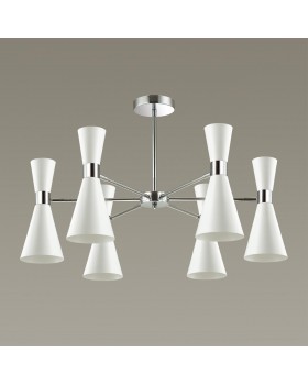 3661/6C MODERNI LN18 103 хром/матовый белый Люстра потолочная E14 6*60W 220V QUINN-foto3