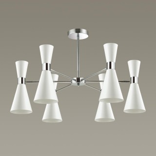 3661/6C MODERNI LN18 103 хром/матовый белый Люстра потолочная E14 6*60W 220V QUINN-foto3