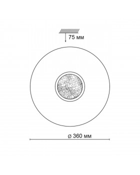 2074/CL PALE SN 069 Светильник пластик/белый/прозрачный/хром LED 30Вт 4000К D360 IP43 LAZANA-foto2