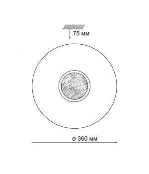 2074/CL PALE SN 069 Светильник пластик/белый/прозрачный/хром LED 30Вт 4000К D360 IP43 LAZANA-foto2