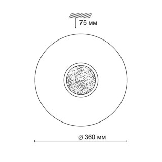 2074/CL PALE SN 069 Светильник пластик/белый/прозрачный/хром LED 30Вт 4000К D360 IP43 LAZANA-foto2
