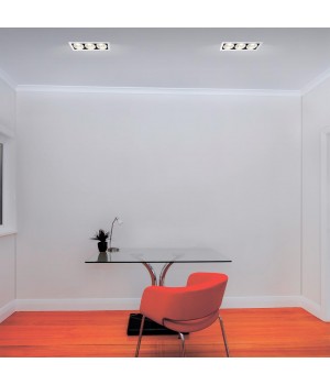 358442 SPOT NT20 266 бел/черн Встраиваемый карданный светильник IP20 LED 4000К 3*24W 100-265V GESSO-foto3