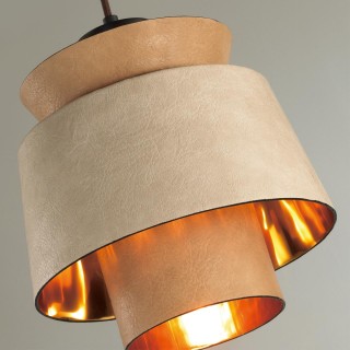 4992/1 PENDANT ODL23 287 св. коричневый/золотой/металл/кожа Подвес E27 60W KRESSA-foto6