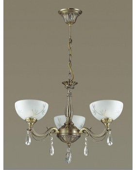 2958/3 CLASSI LN16 129 бронза, хрусталь Люстра E27 3*60W 220V NORA-foto3