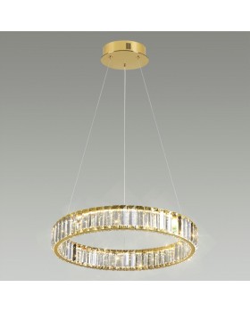 5015/30L L-VISION ODL23 425 золотой/прозрачный металл/хрусталь Люстра LED 30W 4000K 3570Лм VEKIA-foto3