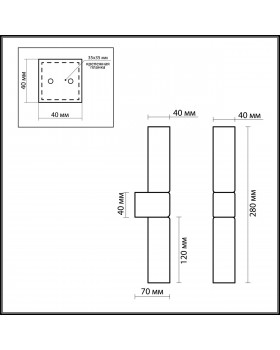 2136/2W DROPS ODL11 559 хром Бра IP44 G9 2*40W 220V WASS-foto2