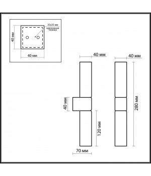 2136/2W DROPS ODL11 559 хром Бра IP44 G9 2*40W 220V WASS-foto2