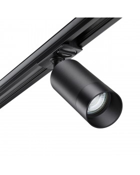 370861 PORT NT22 068 черный Светильник трековый однофазный двухжильный IP20 GU10 9W 220V SLIM-foto3