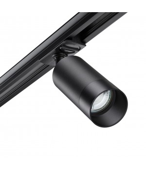 370861 PORT NT22 068 черный Светильник трековый однофазный двухжильный IP20 GU10 9W 220V SLIM-foto3