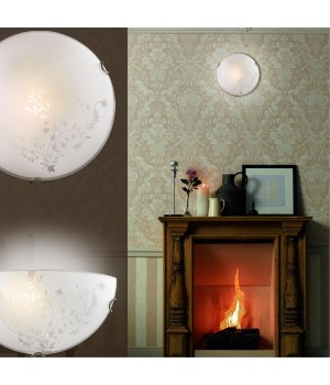 218 GLASSI SN 104 Светильник стекло/белое E27 2*100Вт D400 KUSTA-foto3