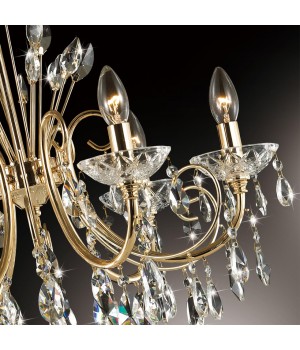 4977/6 HALL ODL23 435 золотой/хрусталь Люстра E14 6*40W VERSIA-foto6