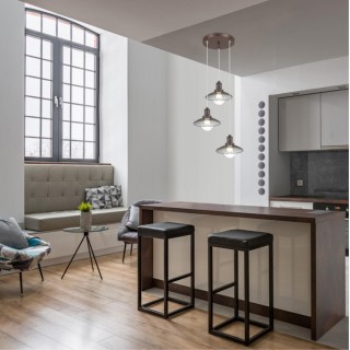 3513/3A LOFTI LN18 211 кофейный Светильник подвесной E27 3*60W 220V LUDACRIS-foto3