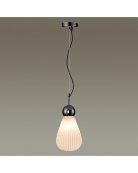 5418/1 MODERN ODL_EX23 19 черный хром/белый матовый/металл/стекло Подвес E14 1*40W ELICA-foto3