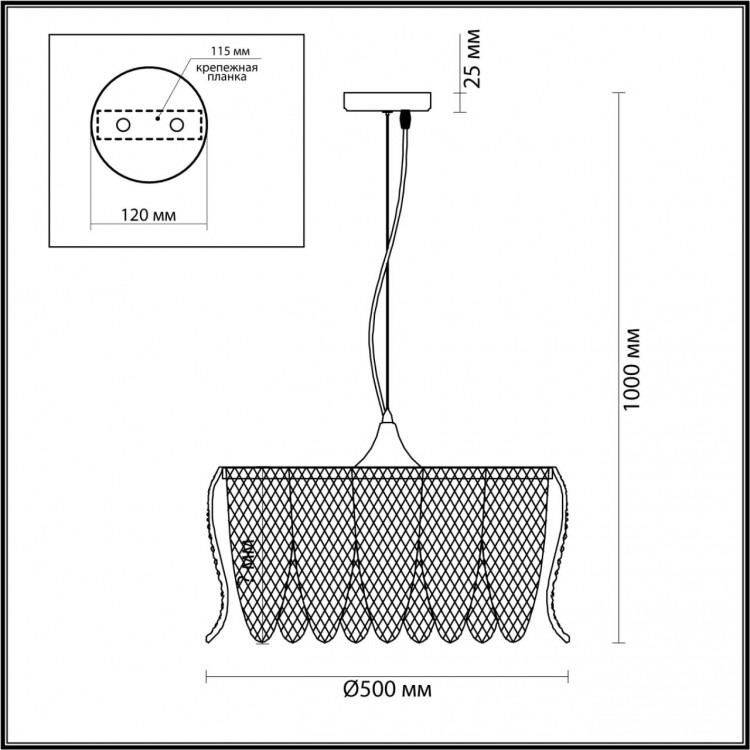 5296/5 MODERNI LN23 061 матовое золото Светильник подвесной E27 5*40W 220V BEATRIS