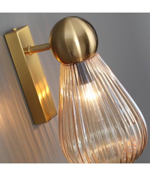 5402/1W MODERN ODL_EX23 21 золотой/янтарный/металл/стекло Бра E14 1*40W ELICA-foto5