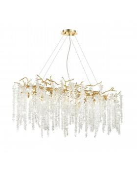 5005/12 HALL ODL23 487 золотой/прозрачный металл/хрусталь Люстра G9 12*40W BANCHE-foto4