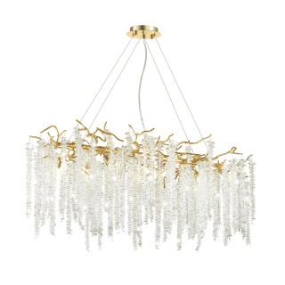 5005/12 HALL ODL23 487 золотой/прозрачный металл/хрусталь Люстра G9 12*40W BANCHE-foto4