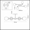 4546/4C COMFI LN21 050 золотой, белый Люстра потолочная E27 4*60W 220V JOLENE