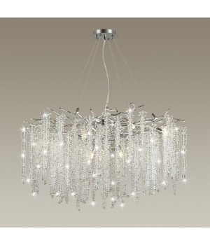 5004/14 HALL ODL23 484 серебристый/прозрачный металл/хрусталь Люстра G9 14*40W BANCHE-foto3