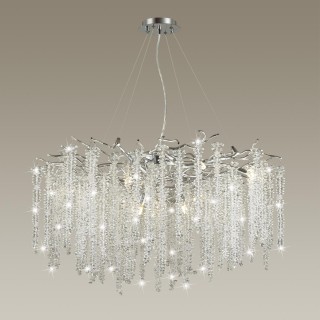 5004/14 HALL ODL23 484 серебристый/прозрачный металл/хрусталь Люстра G9 14*40W BANCHE-foto3