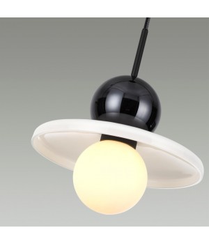 5014/1D MODERN ODL23 295 черный/белый/белый матовый металл/стекло Подвес G9 LED 5W HATTY-foto5