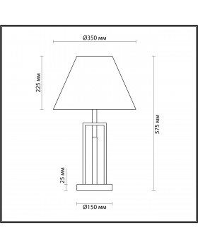 5290/1T NEOCLASSI LN23 188 черный, латунь Настольная лампа E27 1*60W 220V FLETCHER-foto2