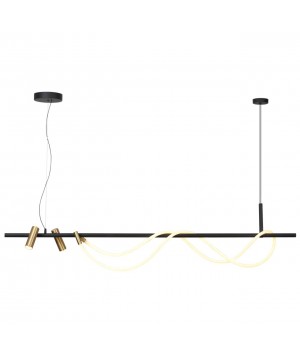 4397/40L HIGHTECH ODL23 103 черный/античная бронза/металл/канат Подвесной св-к IP20 LED 40W 1580Лм 3000K CORDA-foto4