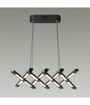 4366/90L HIGHTECH ODL23 145 черный/металл/акрил Подвесной моделируемый светильник IP20 LED 70W 2800Лм 3000K RUDY-foto5