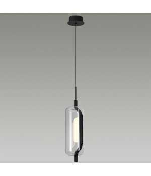 5003/10L L-VISION ODL23 283 черный матовый/прозрачный/стекло Подвес LED 10W 3000K KAVIA-foto3