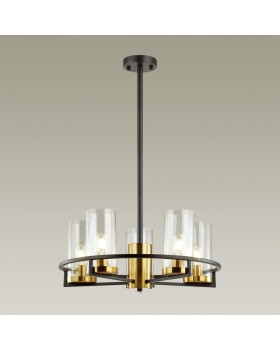 4817/5 COUNTRY ODL21 483 черный/золотой/прозрачный Люстра E27 5*60W KAVO-foto4