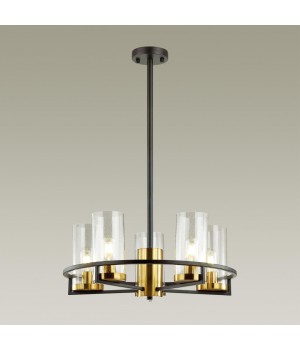 4817/5 COUNTRY ODL21 483 черный/золотой/прозрачный Люстра E27 5*60W KAVO-foto4