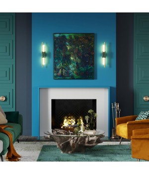 4360/10WL MIDCENT ODL23 174 изумрудный мрамор/золотистый металл Настенный св-к IP20 LED 10W 645Лм 3000K MARMI-foto4