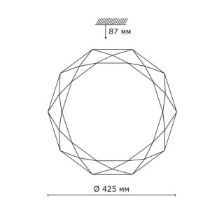 2012/D PALE SN 085 Светильник пластик/белый/прозрачный LED 48Вт 4000K D425 IP43 TORA-foto2
