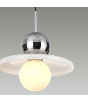 5014/1A MODERN ODL23 295 хром/белый/белый матовый металл/стекло Подвес G9 LED 5W HATTY-foto5