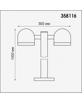 358116 STREET NT19 327 темно-серый Ландшафтный светильник IP65 LED 3000К 20W 100-240V GALEATI-foto2
