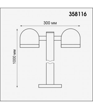 358116 STREET NT19 327 темно-серый Ландшафтный светильник IP65 LED 3000К 20W 100-240V GALEATI-foto2