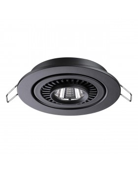 358816 SPOT NT21 252 черный Светильник встраиваемый светодиодный IP20 LED 9W 770Лм 4000K 220V GESSO-foto7