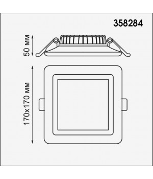 358284 SPOT NT19 236 белый Встраиваемый светильник IP20 LED 4000K 22W 85-265V JOIA-foto2