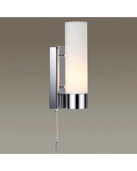 2660/1W DROPS ODL14 543 хром/белый Настенный светильник с выкл IP44 E27 60W 220V TINGO-foto3