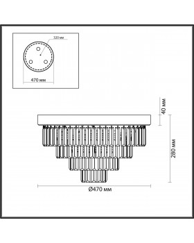 5257/6C CLASSI LN23 122 латунь Люстра потолочная E14 6*40W 220V ZAHA-foto2