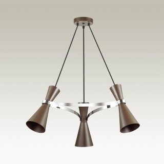 4417/3 MODERNI LN19 150 хром, коричневый Люстра E27 3*60W 220V QUINN-foto3