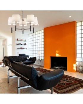 2266/1T MODERN ODL12 360 никель/абажур рогожка Н/лампа E14 40W 220V GLEN-foto3