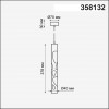 358132 OVER NT19 202 черн Накладной светильник, длина провода 1м IP20 LED 4000K 20W 160 - 265V ARTE