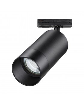 370861 PORT NT22 068 черный Светильник трековый однофазный двухжильный IP20 GU10 9W 220V SLIM-foto4