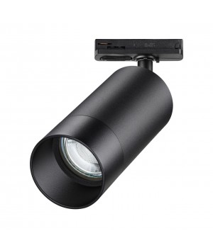370861 PORT NT22 068 черный Светильник трековый однофазный двухжильный IP20 GU10 9W 220V SLIM-foto4